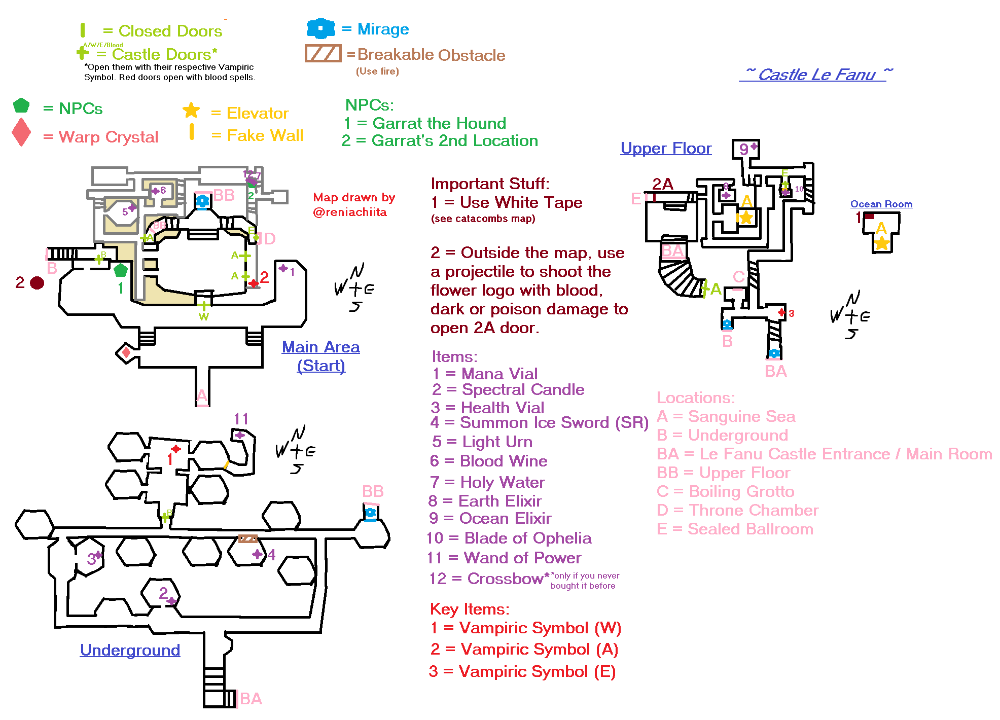 Mapa de Castillo Le Fanu (1/2)