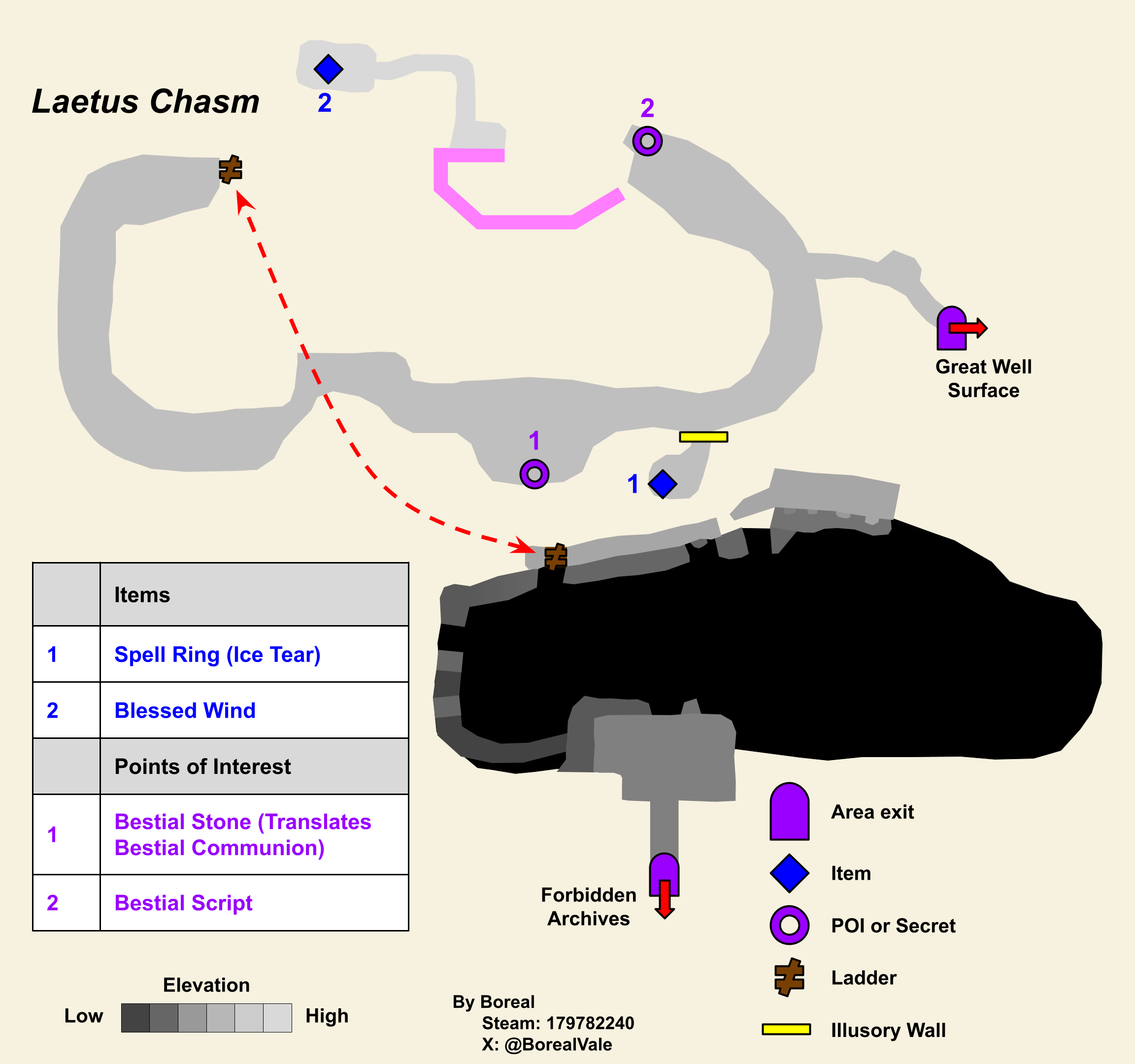 Mapa de Abismo Laetus (2/2)