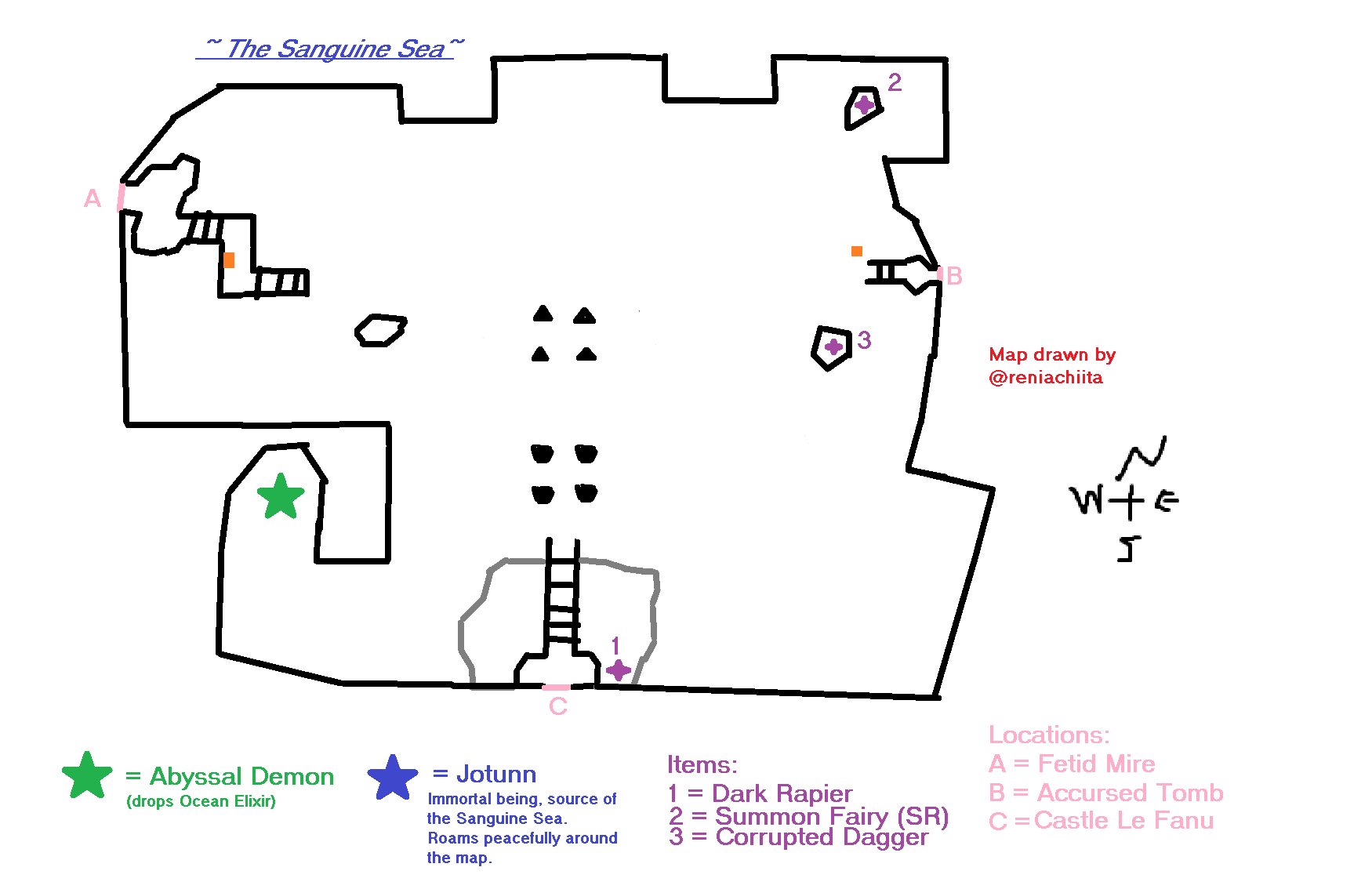 Mapa de El Mar Sanguíneo (1/2)