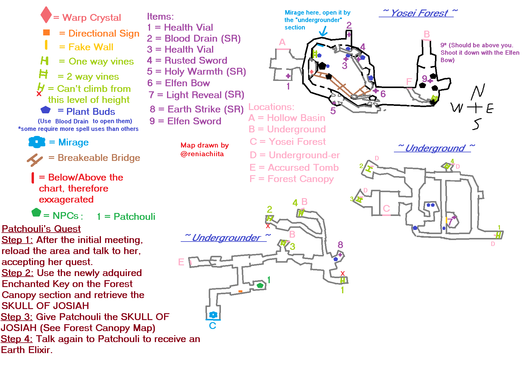 Mapa de Bosque Yōsei (1/2)